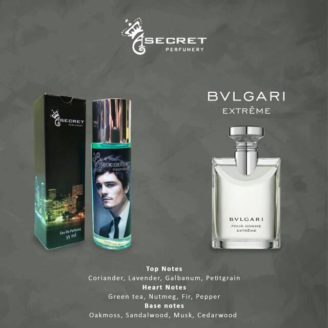 ASECRET PARFUME Inspired By BVLGARI EXTREME - FREE Tester Merk Baru