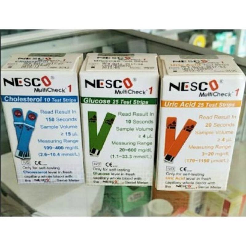 strip nesco gula darah / asam urat / kolestrol