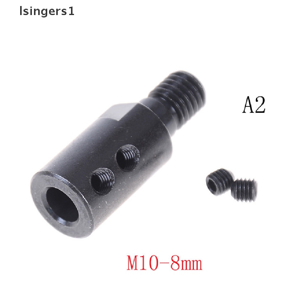 (lsingers1) Adaptor Konektor Arbor Mandrel M10 Shank 5mm / 8mm / 10mm / 12mm