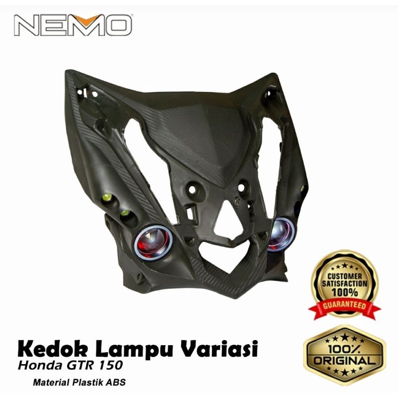 kedok lampu variasi Supra GTR150 Lampu depan supra GTR keddok