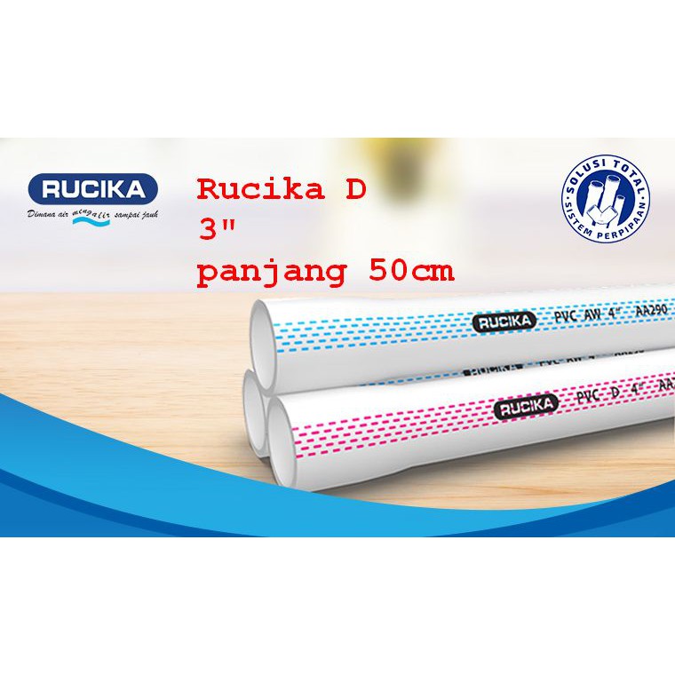 Pipa air pvc 3&quot; type D 50cm wavin