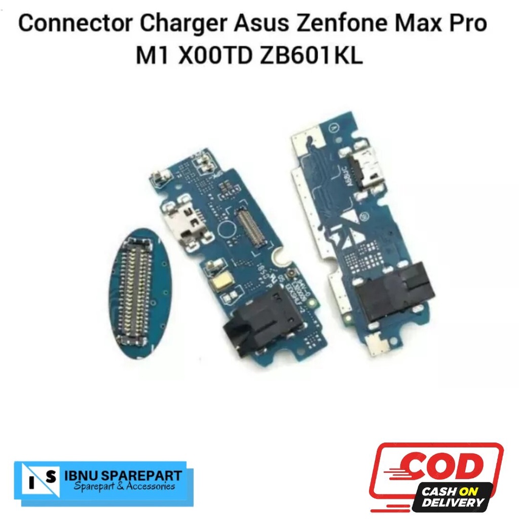 Papan Cas Conector Konektor Charger Asus Zenfone Max Pro M1 X00TD ZB601KL Original Plug in Mic