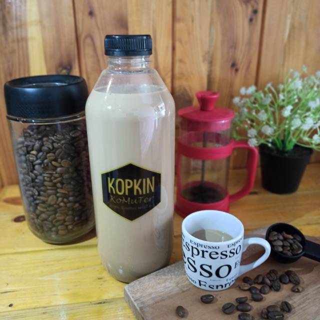 KOMUTER Kopi Susu Gula Aren 1 liter Kopsu Seliter 1000 ml by KOPKIN