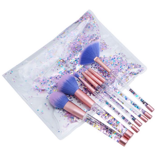 Kuas makeup / brush makeup transparent 7 set