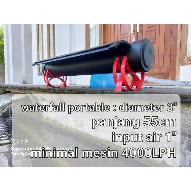 waterfall kolam koi portable