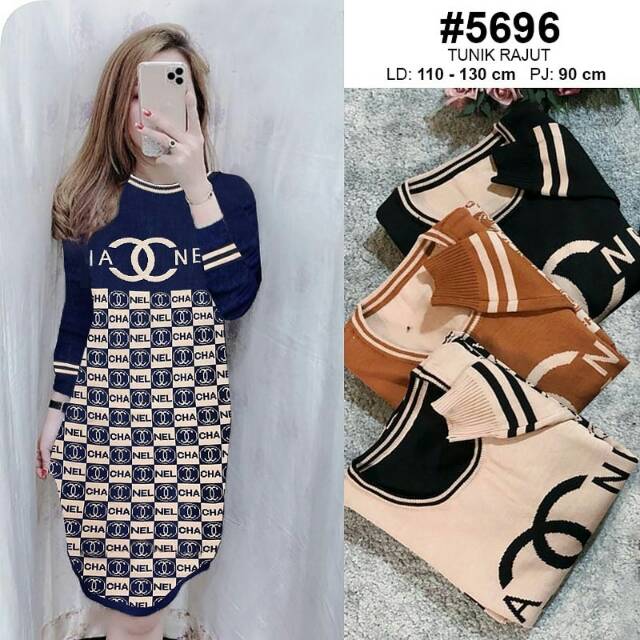 TUNIK RAJUT CHANEL PREMIUM IMPORT
5696