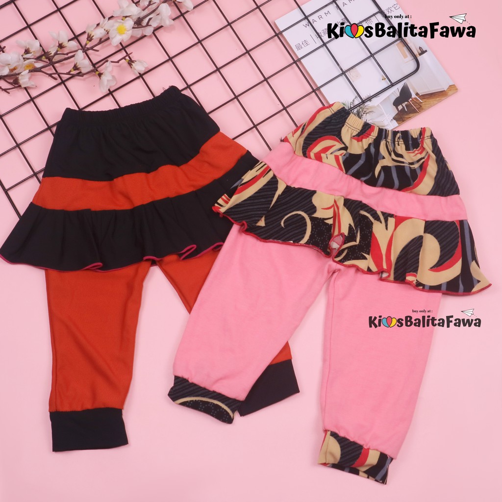 Umbrella Pants Uk Bayi 3-12 bulan / Anak Perempuan Model Celana Rok - Polos Motif - Pants Murah