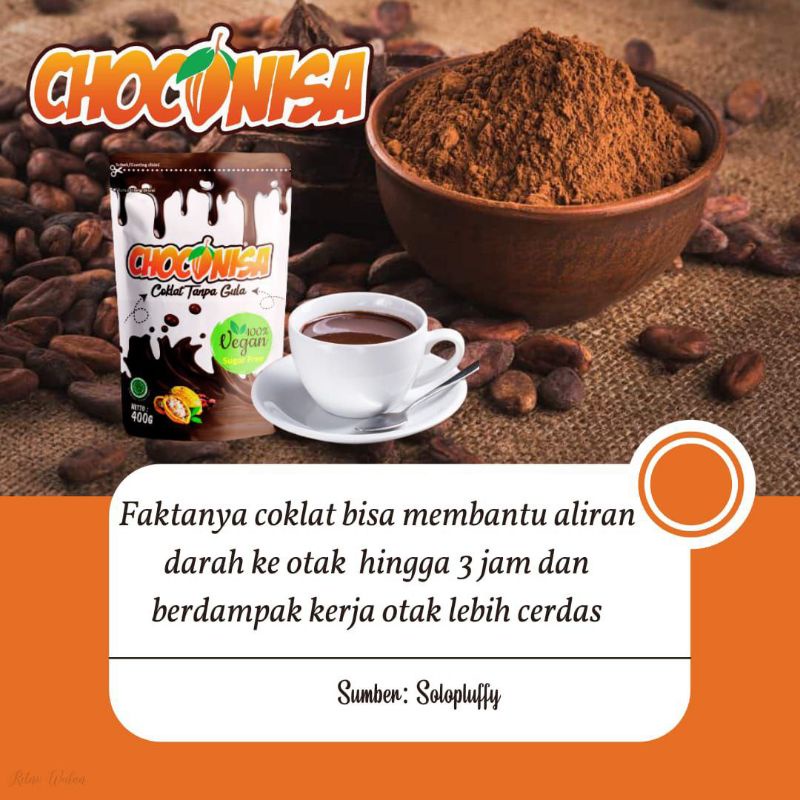 

Serbuk coklat dari 100% coklat asli