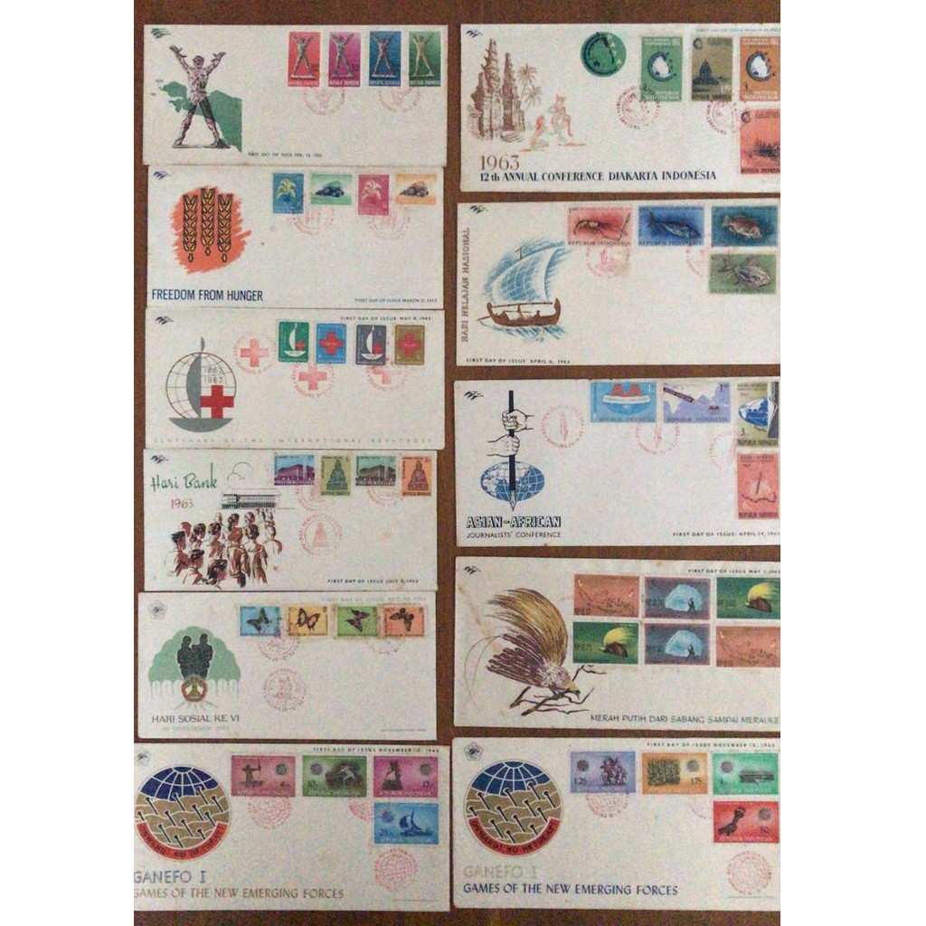 

Sampul Hari Pertama (SHP/ FDC) Prangko Indonesia terbitan th 1963