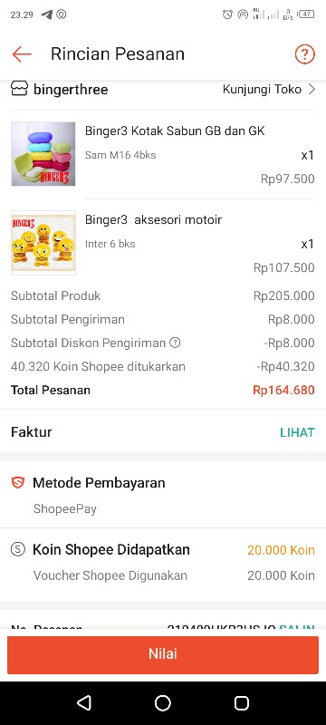 Binger3 Kotak Sabun Gb Dan Gk