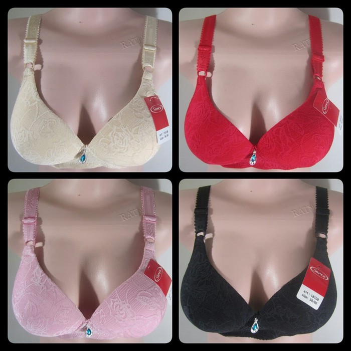 TERMUURAAH, Bra Tanpa Kawat Busa Tebal Sorex 18108 .