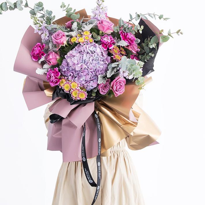 

Ready Banyak ✸ BICOLOR GOLD CELLOPHANE PACK (58X58cm) - Kertas Bunga Wrapping Paper~