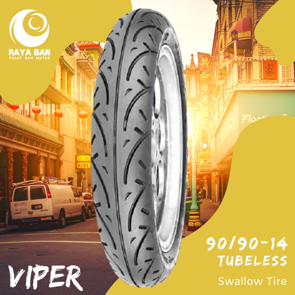 Ban Motor Swallow Viper 90/90-14 TL