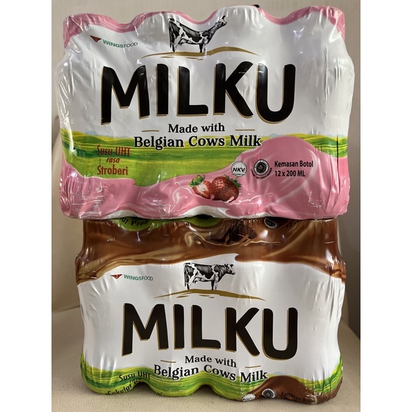 Milku susu UHT kemasan botol