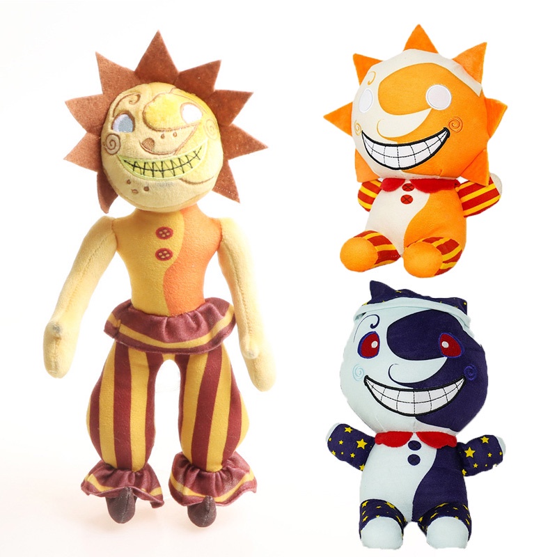 Mainan Boneka Stuffed Plush Karakter Game FNAF Sundrop &amp; Moondrop Daycare Attendant Five Nights At Freddy 's Stuff