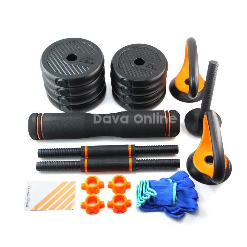 DUMBBELL MURAH FEIERDUN 10 KG 4 IN 1 F209 FREE PUSH UP STAND-DUMBBELL MURAH COCOK UNTUK KEBUGARAN