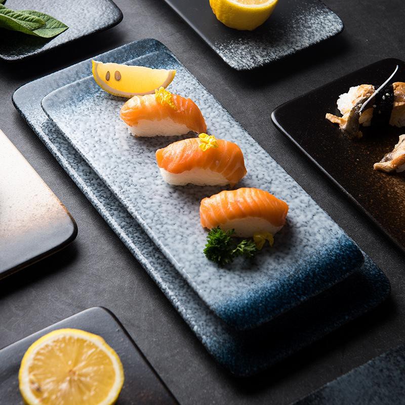 Flat Sushi Plate Japanese Style | Piring Sushi Datar Panjang