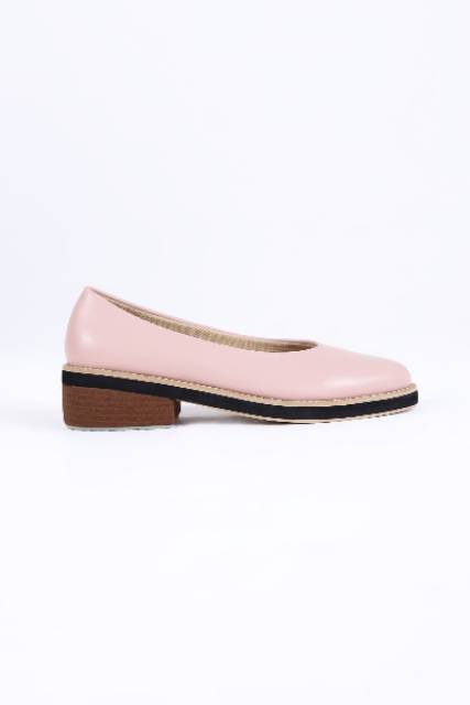 [SIAP KIRIM] BRShoes100 Pink Sepatu Heels Kerja Casual Wanita