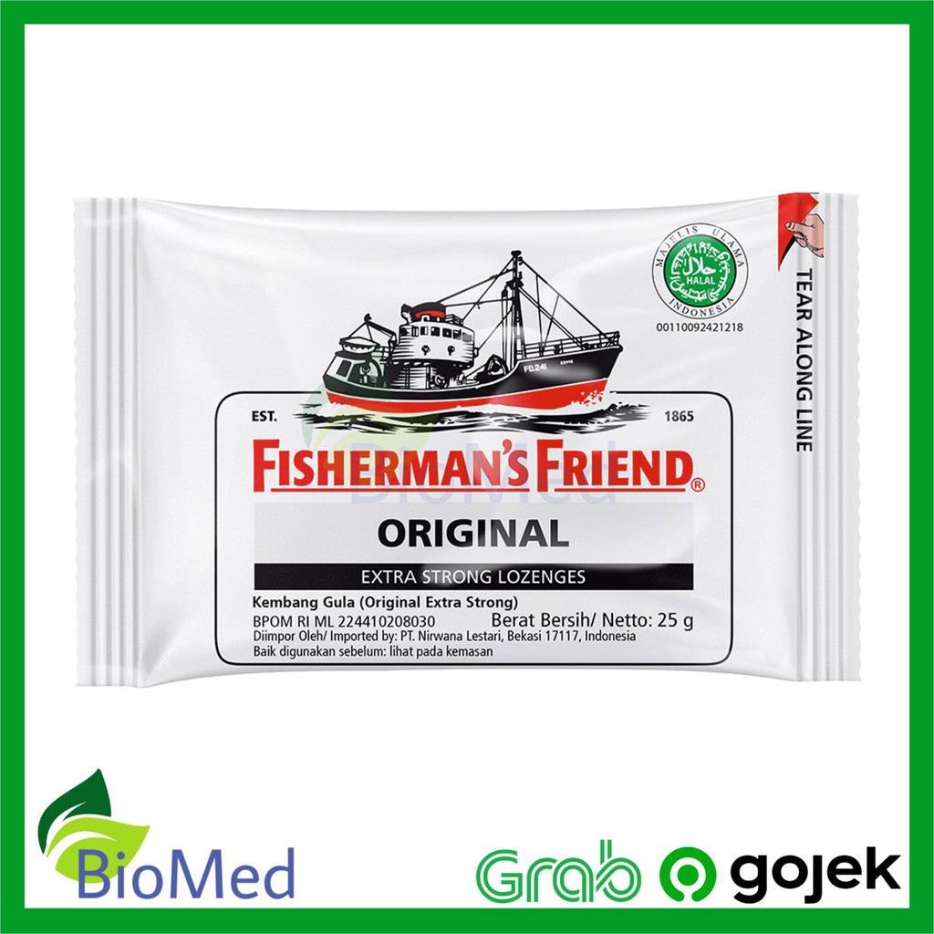 FISHERMAN'S FRIEND ORIGINAL - Permen Pelega Sakit Tenggorokan Batuk