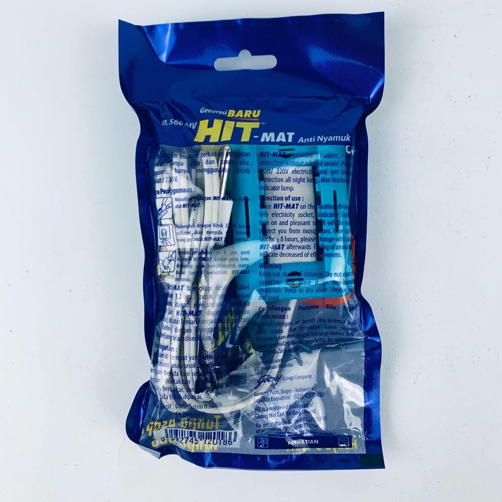 HIT-MAT ANTI NYAMUK ALAT DENGAN KABEL + LAMPU INDIKATOR 5 WATT