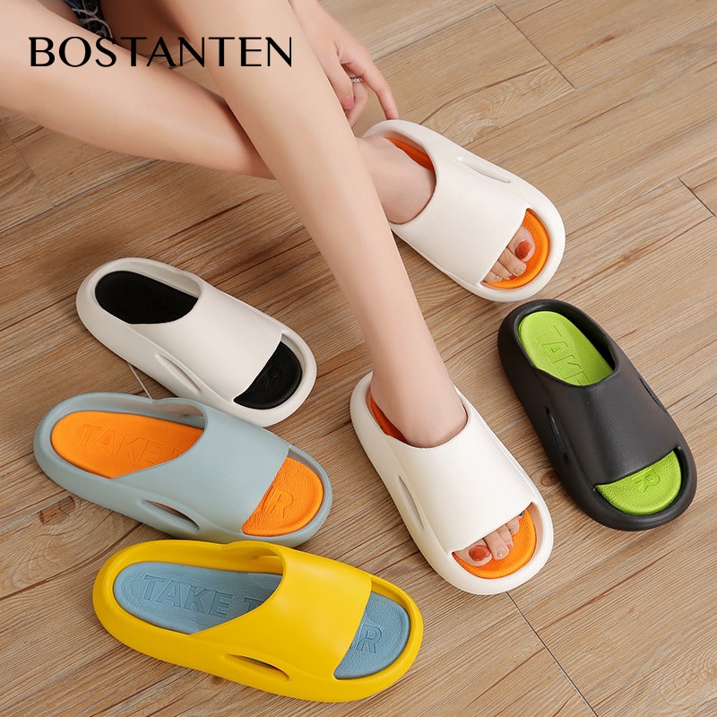 BOSTANTEN color-blocking slippers tebal sandal sole fashion EVA outdoor indoor slippers