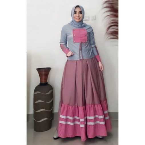 DEURA Busana Muslim Terbaru / Dress Deura / Gamis Deura Original / Setelan Gamis Deura 265 BUTIK BRA