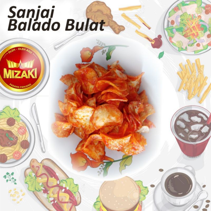 

Sanjai Balado Bulat Mizaki