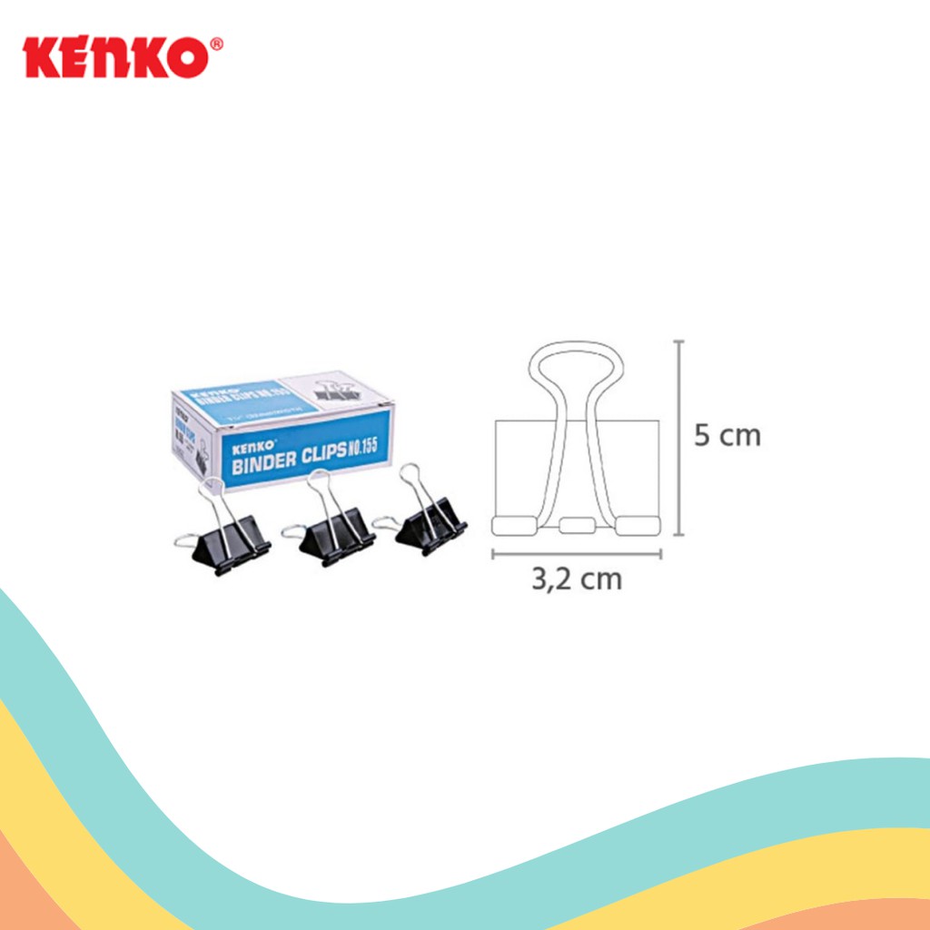 

BINDER CLIP KENKO 155 (1 PACK)