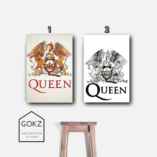 POSTER KAYU BAND QUEEN - MUSIC PICTBOX WALLDECOR PAJANGAN HIASAN DEKORASI DINDING STUDIO KAMAR 1