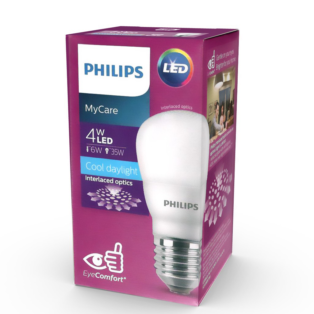 Philips LEDBulb 4W E27 6500K 230V Putih