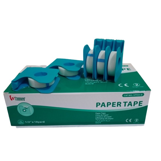 WINNER PAPER TAPE 1 Inch Micropore 0,5 Inch 1/2 Plester Penutup Luka Mikropor P3K