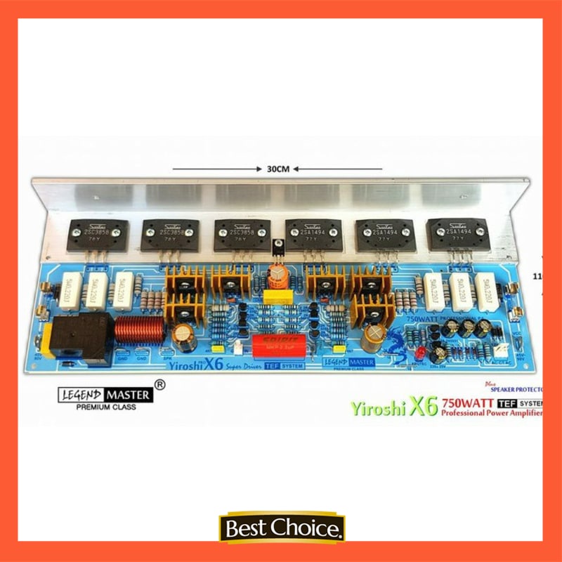 KIT POWER YIROSHI X6 750W POWER AMPLIFIER YIROSHI X 6 TR - SANKEN ASLI