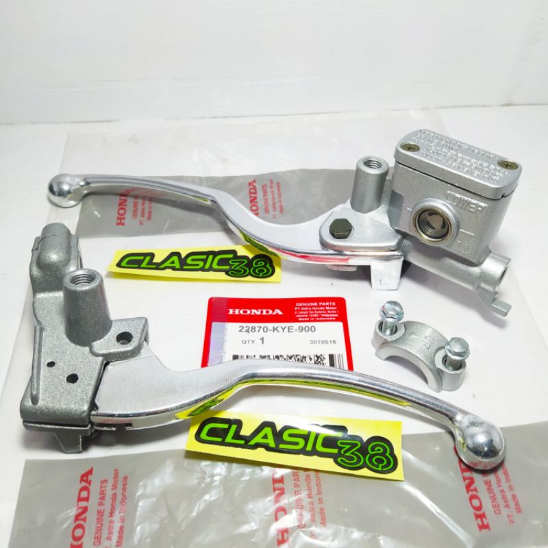 master rem atas assy Scoopy fi sepaket dudukan spion kiri + handel kiri Scoopy injeksi  master rem a