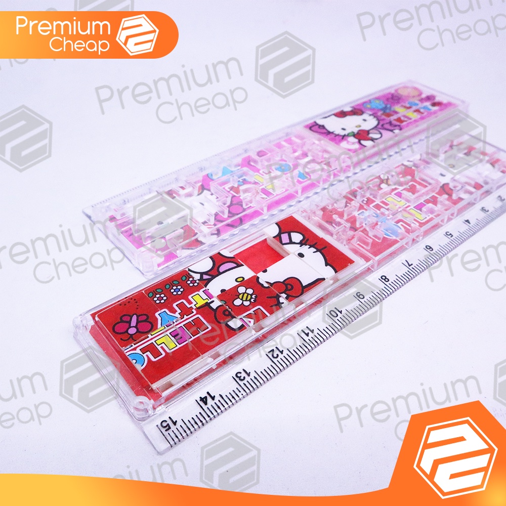 

[2 PCS] Penggaris 15cm Hello Kitty Puzzle Mosaic Mainan