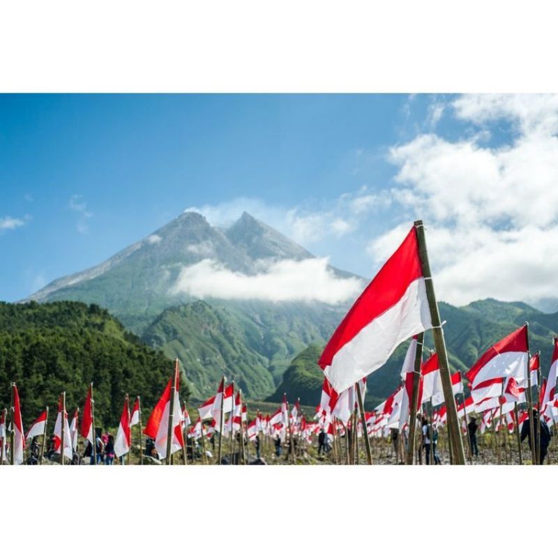 BENDERA MERAH PUTIH Termurah Ukuran 40 x 60 Cm Bendera Kapal Bendera Kain RI Indonesia