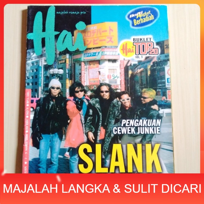 Majalah HAI No.9 Mar 2000 Cover SLANK BANZAI JEPANG Langka