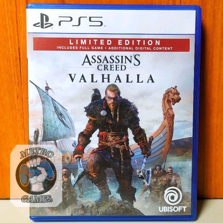 Assasins Creed Valhalla PS5 Kaset Assassins Creed Valhalla Playstation PS 5 Assassins Valhalla Region 3 Asia Assassin Reg 3 CD BD Game Games Ps4 Original asli mainan origins unity odyssey syndicate petualangan black flag thor war limited edition assasin