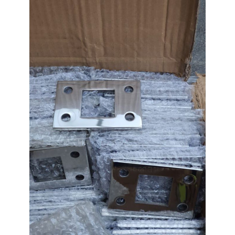 plendes tatakan sepatu post base tiang hollow 4x4 stainless stell 304