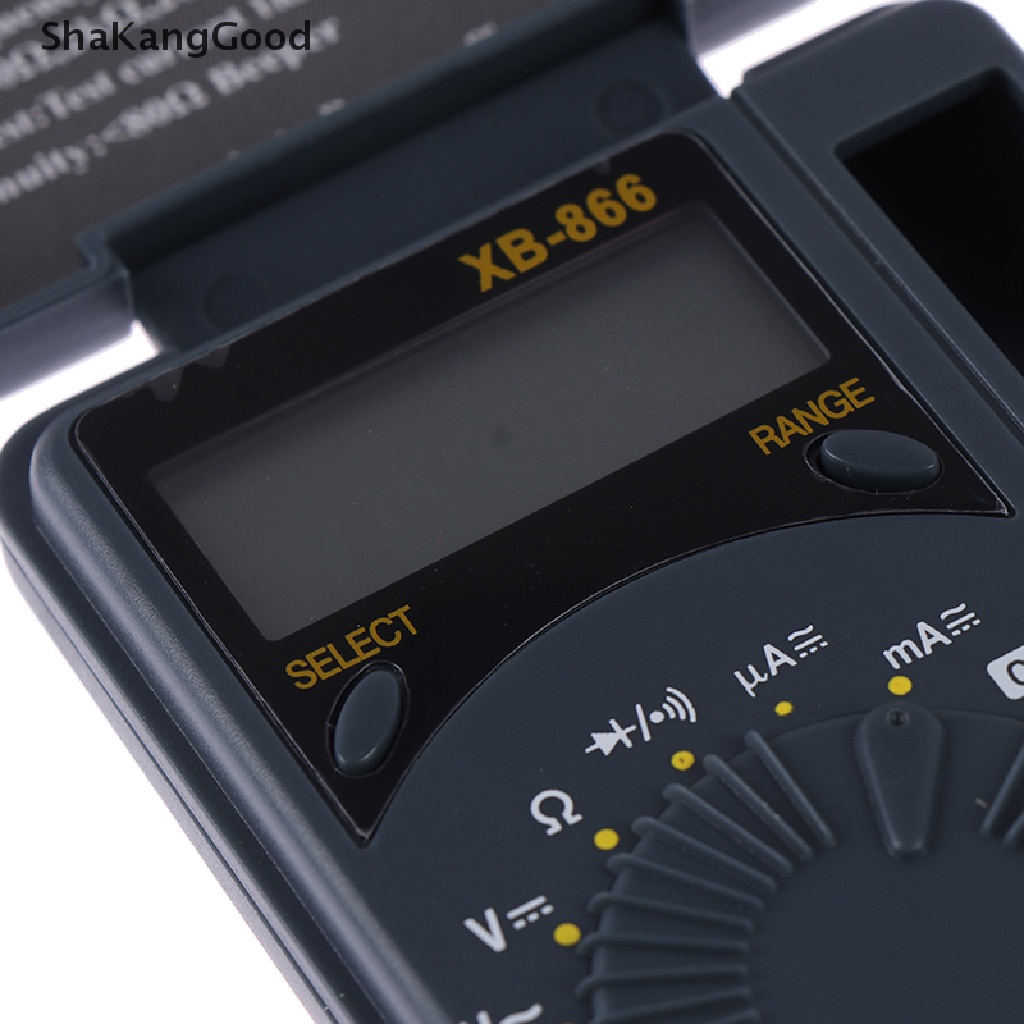 Skid XB866 Multimeter / Voltmeter Digital Mini AC / DC Dengan Layar LCD