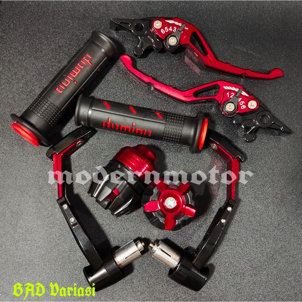 [PAKET HEMAT 4in1] Proguard Robot + Handgrip Domino + Jalu as + Handle Variasi CNC Ninja 250 fi Ninja 250 Ninja RR Ninja 150 R CBR 150 CBR CRF