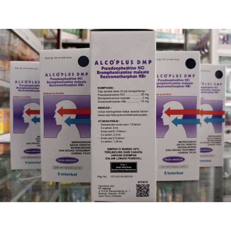 ALCO PLUS DMP SIRUP 100 ml | Obat Batuk Pilek