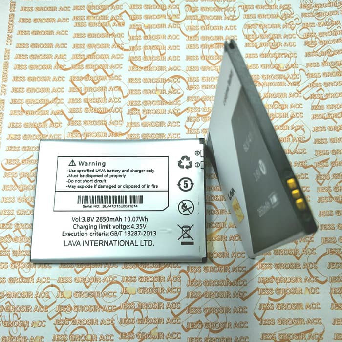 Baterai Battery Batre Original LAVA Iris X9 4G BLV-41 , BLV41 , BLV 41