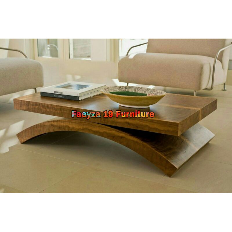 Meja Lengkung Tamu Trembesi