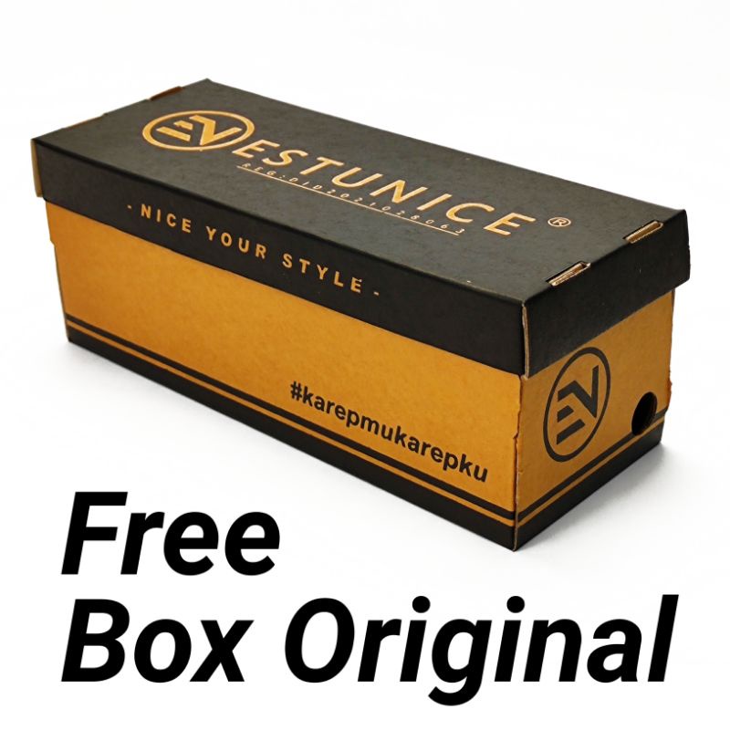 Estunice Sandal Slop Pria Slip On Slide - Original V1 Hitam-7