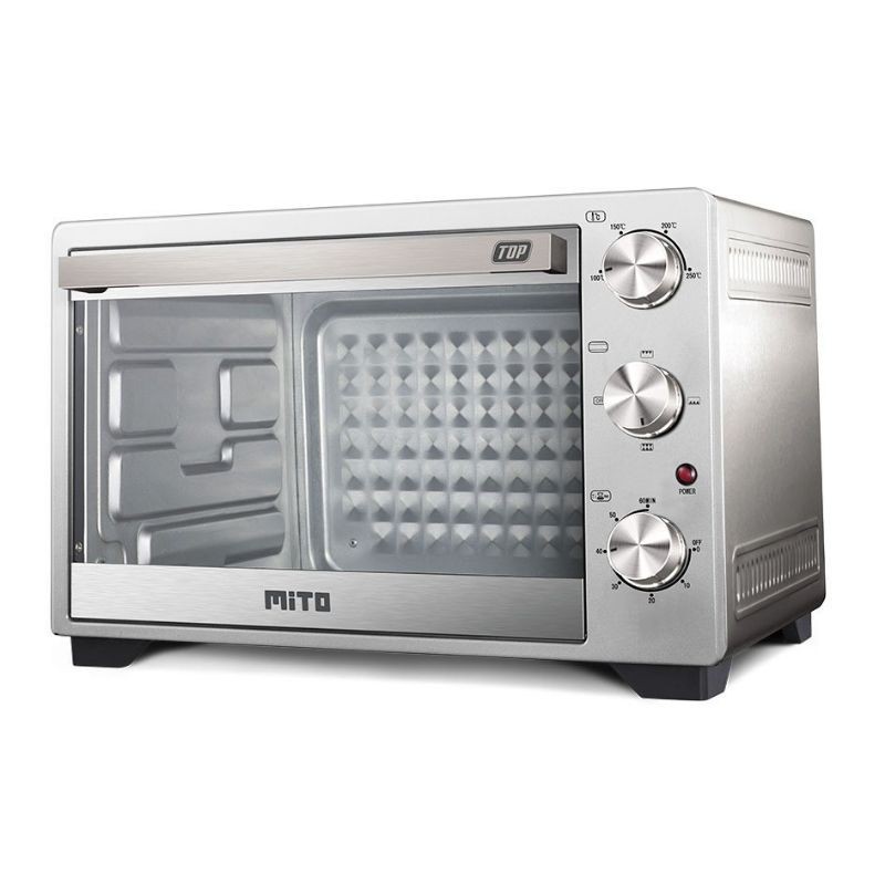 Oven Listrik MITO MO-999 TOP NEW MITO MO 999 28 Liter Silver Pink Putih - GARANSI RESMI [FREE Pencapit Anti Panas]