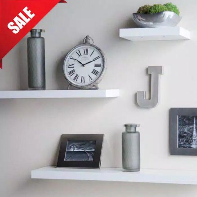 Set Rak Ambalan Dinding Minimalis 3 Pcs Uk.20,40,40 Cm