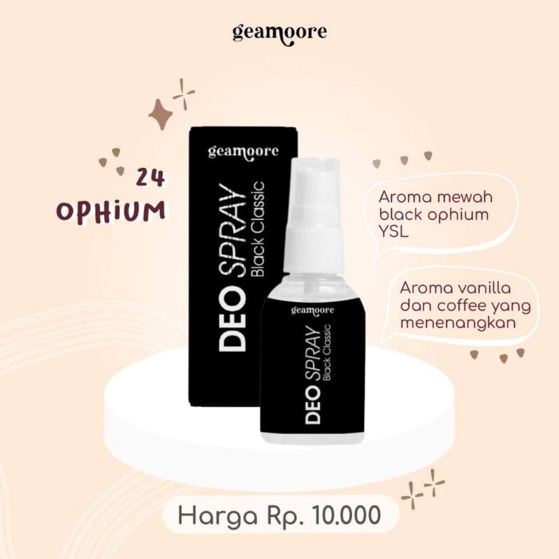 (BPOM) GEAMOORE DEO SPRAY WITH TAWAS BPOM 30ml