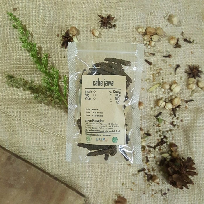 

CABE JAWA KERING 100 GRAM - Piper retrofractum Vahl - MURNI
