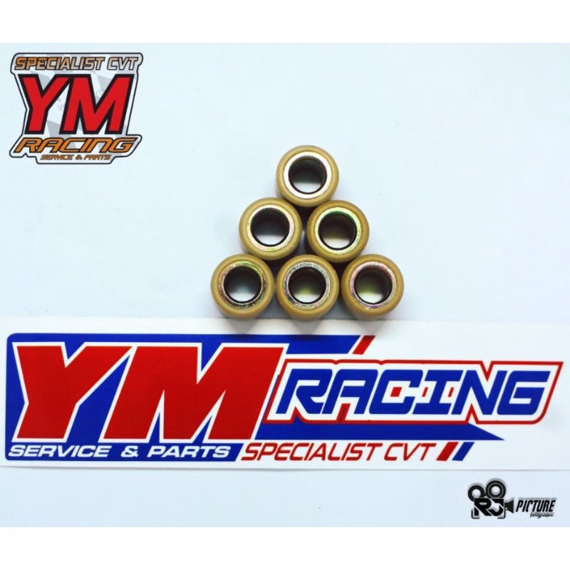 Roller 1set (6pcs) YM RACING Beat Karbu/Beat FI/Beat ESP/Genio/Vario110/Scoopy Karbu/Scoopy FI/Scoop