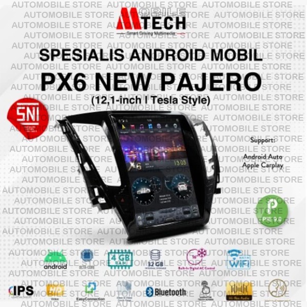 Mtech Head Unit Tesla Android Mitsubishi Pajero Sport